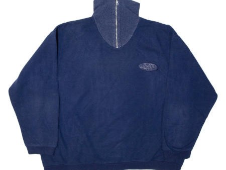 THE LAST CITY Mens Sweatshirt Blue 1 4 Zip XL For Sale