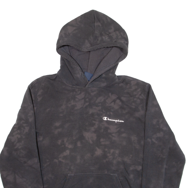 CHAMPION Bleached Mens Black Hoodie M Online Hot Sale