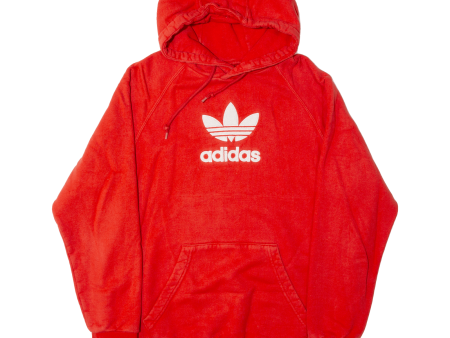 ADIDAS Mens Orange Hoodie M Supply