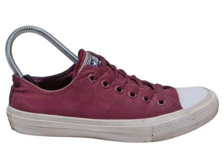 CONVERSE Sneaker Trainers Maroon Canvas Womens UK 5.5 For Cheap