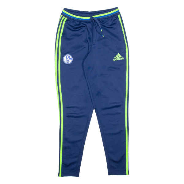 ADIDAS FC Schalke 04 Mens Track Pants Blue Tapered S W26 L30 For Cheap