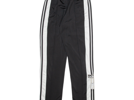 ADIDAS Womens Track Pants Black Straight UK 8 W28 L32 Sale