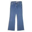 BULLDOZER Womens Jeans Blue Relaxed Flared W33 L32 Online