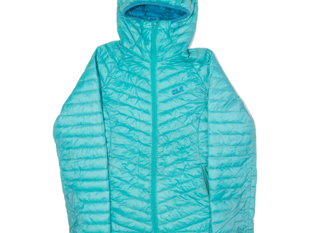 JACK WOLFSKIN Womens Parka Jacket Blue Hooded UK 12 Online