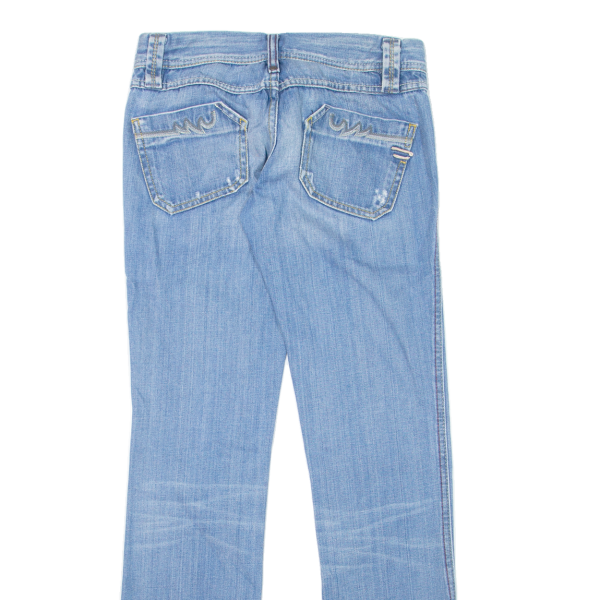 DIESEL Womens Jeans Blue Slim Straight Stone Wash W26 L31 on Sale