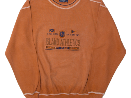 LIBERTY Knitwear Island Athletics Womens Sweatshirt Orange M For Sale