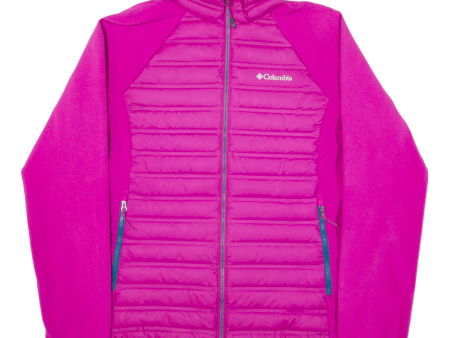 COLUMBIA Lightweight Insulated Womens Puffer Jacket Pink L Online Hot Sale