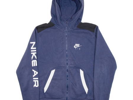 NIKE Mens Blue Hoodie Full Zip M Cheap