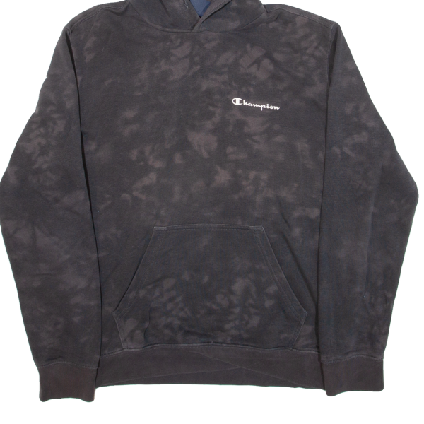 CHAMPION Bleached Mens Black Hoodie M Online Hot Sale