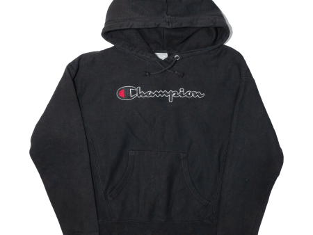 CHAMPION REVERSE WEAVE Mens Black Hoodie S Supply