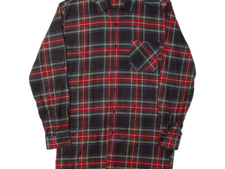 Mens Shirt Red Check Long Sleeve S For Sale