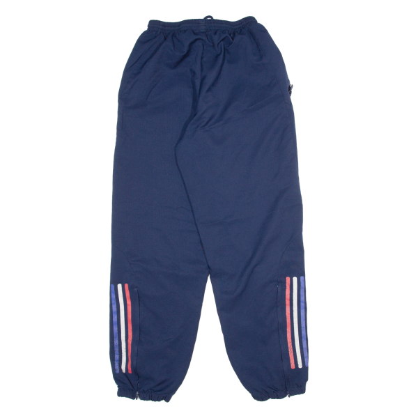 ADIDAS France Boys Track Pants Blue Tapered L W24 L28 Supply