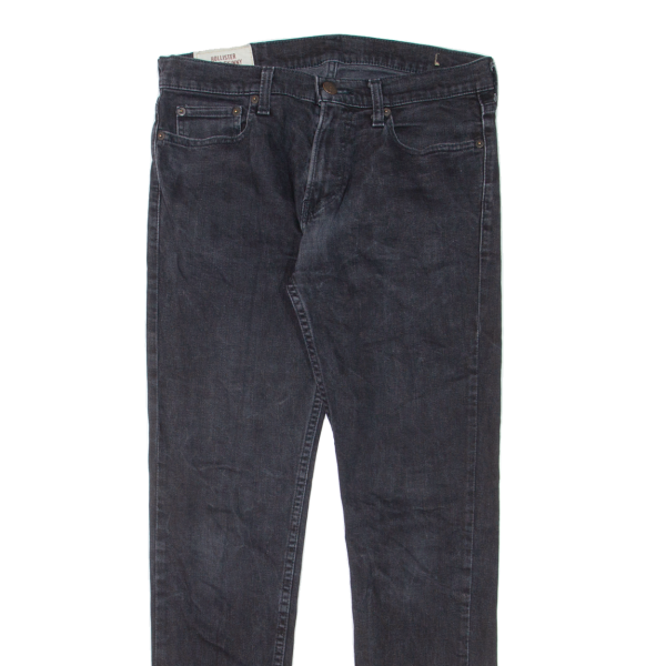 HOLLISTER Mens Jeans Black Slim Skinny W31 L32 Sale