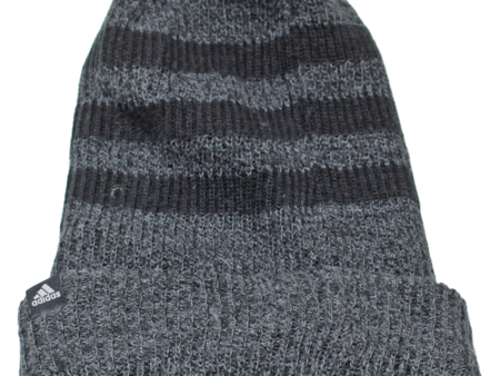 ADIDAS Mens Beanie Green Striped Sale