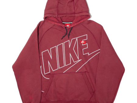 NIKE Mens Maroon Hoodie L Cheap