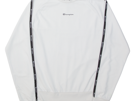 CHAMPION Boys Sweatshirt White 15-16Y Cheap