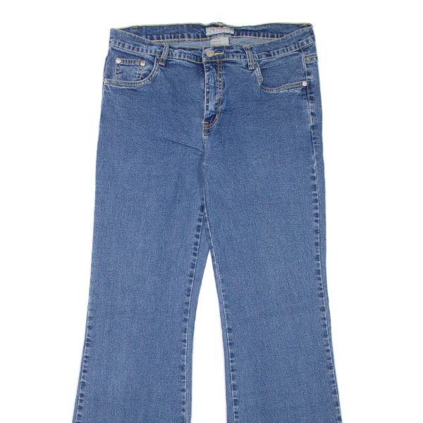 BULLDOZER Womens Jeans Blue Relaxed Flared W33 L32 Online