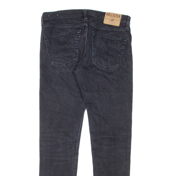 HOLLISTER Mens Jeans Black Slim Skinny W31 L32 Sale