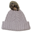 UGG Bobble Womens Beanie Grey Knit Wool Online now