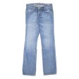 HEAVEN S Womens Jeans Blue Regular Straight Stone Wash W27 L33 Online Sale