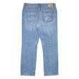 BIAGGINI Mens Jeans Blue Regular Straight Stone Wash W38 L32 on Sale