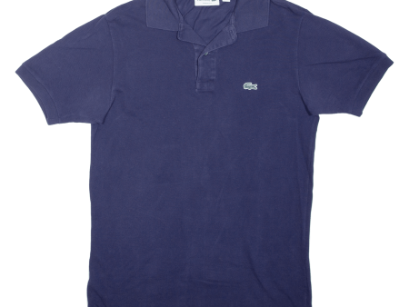 LACOSTE Mens Polo Shirt Blue S Supply