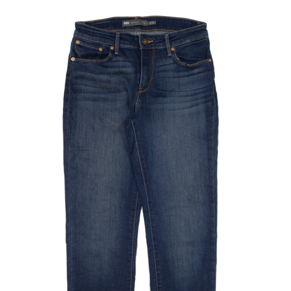 LEVI S Mid Rise Womens Jeans Blue Slim Straight W27 L30 For Sale