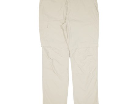 BERGSON Cargo Zip-off Mens Trousers Beige Regular Straight W34 L31 Supply