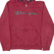 CHAMPION Mens Red Hoodie M Fashion