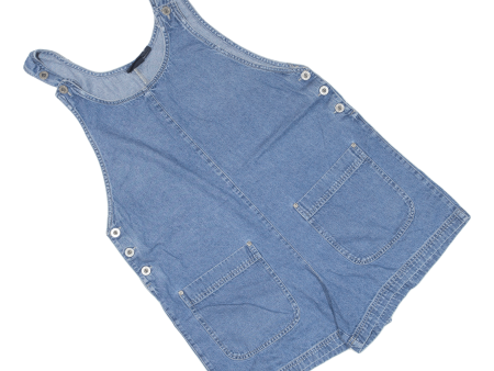 VINTAGE STUDIO Womens Dungarees Blue Relaxed Denim M W40 L4 For Sale