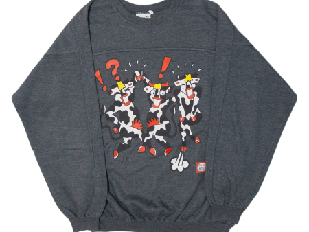 THE BEST Cows Mens Sweatshirt Grey S Online now