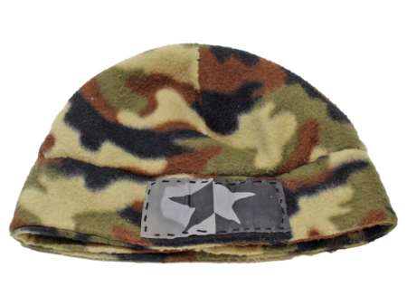 Boys Beanie Green Fleece Camouflage Hot on Sale