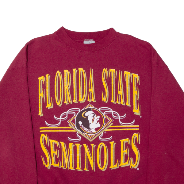 7 Florida State Seminoles Mens Sweatshirt Red USA L Cheap