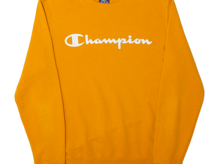 CHAMPION Mens Sweatshirt Orange S on Sale