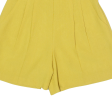 FIR Pleated Womens Casual Shorts Yellow Slim 90s M W25 For Sale