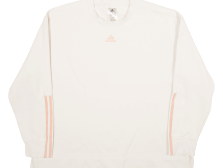 ADIDAS Womens Sweatshirt Beige XL Online Hot Sale