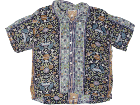 BAGHDADI Womens Shirt Black Floral L Supply