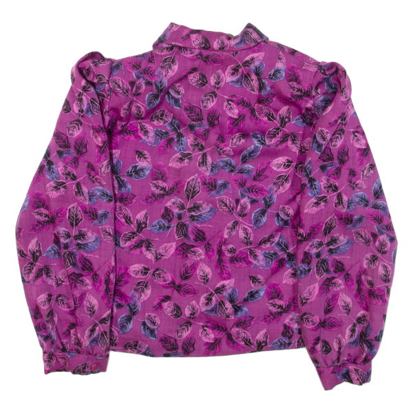 Womens Shirt Pink Floral Long Sleeve M Online Sale