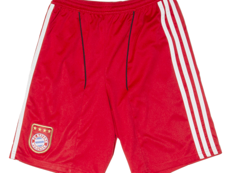 ADIDAS Bayern Munchen FC Boys Sports Shorts Red Relaxed M W24 Supply