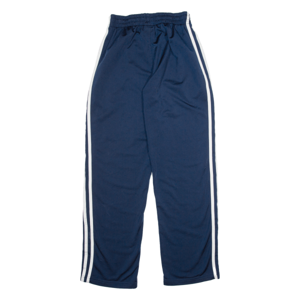 ADIDAS Boys Track Pants Blue Straight L W24 L30 Fashion