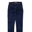 LEVI S 724 High Rise Womens Jeans Blue Slim Straight W25 L32 on Sale