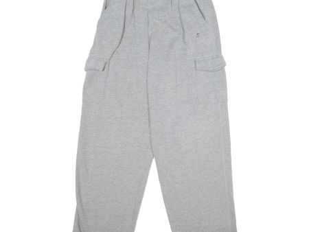 STARTER Boys Sweatpants Grey Straight 2XL W26 L30 Online Hot Sale