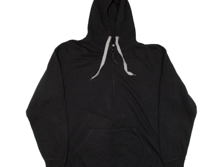 SPREADSHIRT Mens Black Hoodie Full Zip XL For Cheap