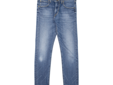 LEE Luke Mens Jeans Blue Slim Tapered Stone Wash W30 L32 Online now