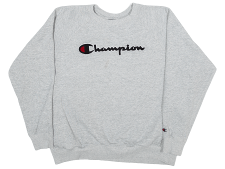 CHAMPION Womens Sweatshirt Grey L Sale