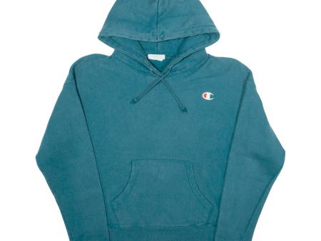 CHAMPION REVERSE WEAVE Womens Blue Hoodie S Online Hot Sale