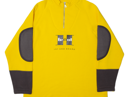 CACTUS Mens Sweatshirt Yellow 1 4 Zip S Online