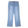 BIAGGINI Womens Jeans Blue Regular Bootcut Stone Wash W31 L29 Online Hot Sale