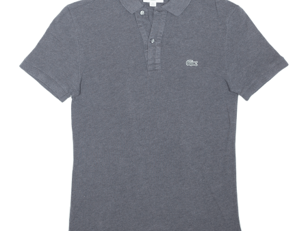 LACOSTE Mens Polo Shirt Grey XS Cheap