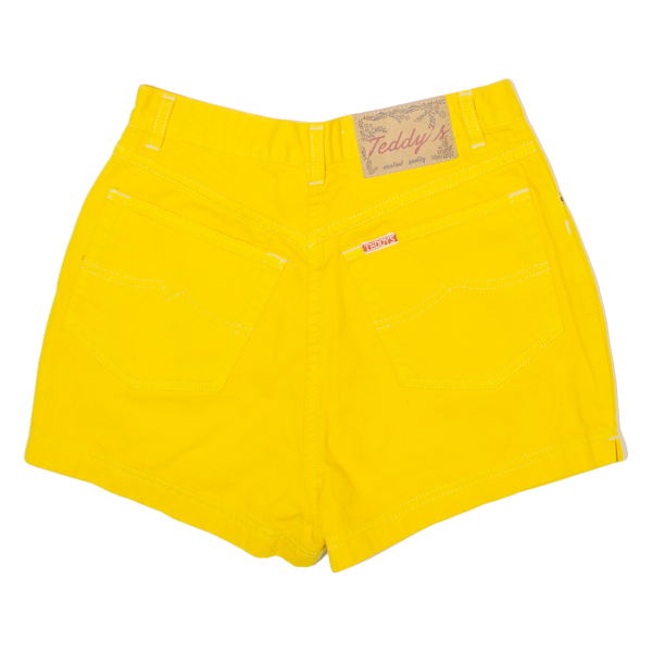 TEDDY S Womens Denim Shorts Yellow Slim 90s XS W25 For Discount